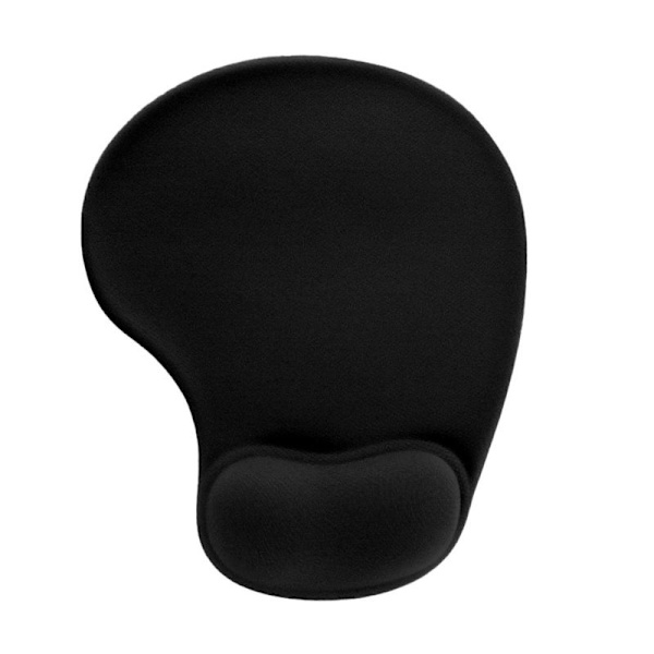 Kontormusematte med gel håndleddstøtte, spillmatte grå