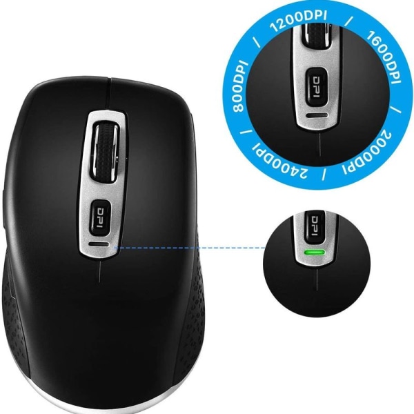 2.4G mus, USB Type-C trådløs computermus