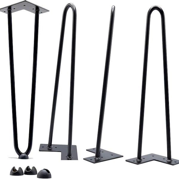 Pöydän jalat 4 tuumaa 4 kappaleen sarja, DIY-huonekalujen metalliset pöydän jalat, jotka sopivat täydellisesti KLB:lle