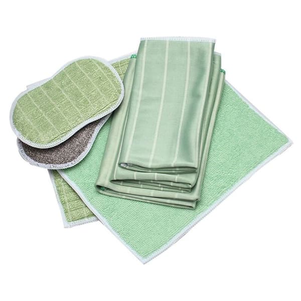 Set med 6 bambu mikrofiberdukar för fönster, spegel, kakel, kropp, mikrofiber,
