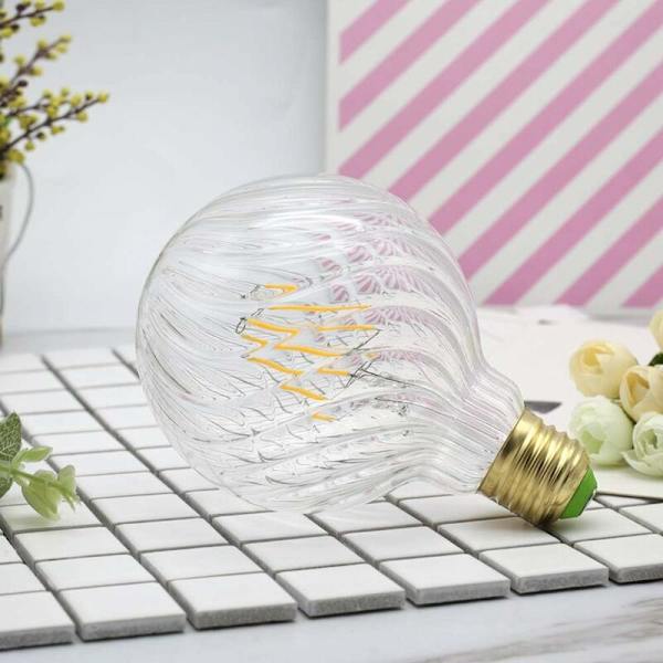 Led-lamput Vintage Led Filament Edison -lamppu 4W Ei himmennettävä Erikoisvalaisimet Koristelamput 220/240V E27 Lämpöhehku (G95 Kirkas pyörre) KLB