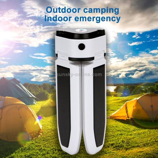 Multifunktionel USB genopladelig 60 LED tre-bladet udendørs campinglys