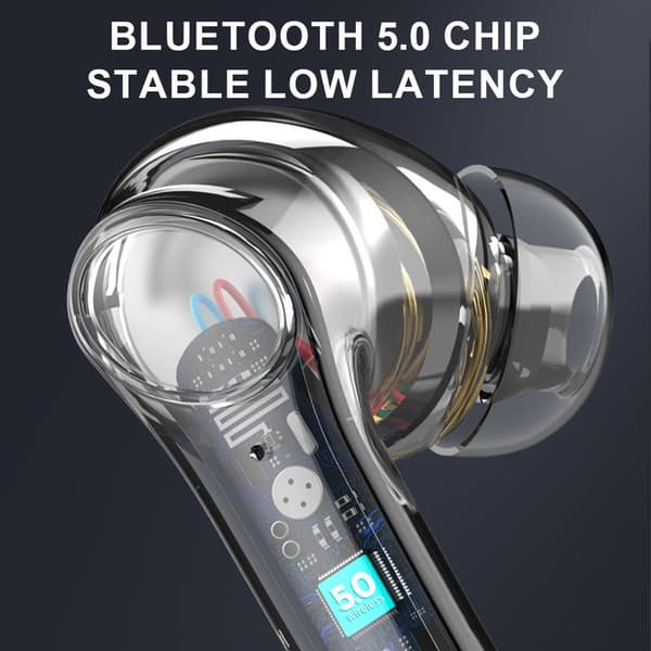 Trådløse hovedtelefoner, Bluetooth-hovedtelefoner, IPX6 Sort