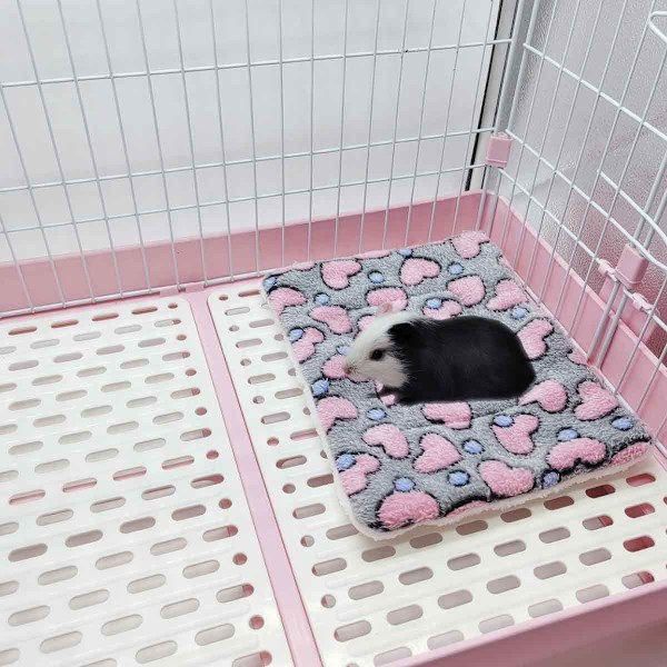 5 kpl Love Pet Pad Valkoinen/Harmaa Hamsteri Totoro Kanin Lämmin Alusta Harmaa KLB