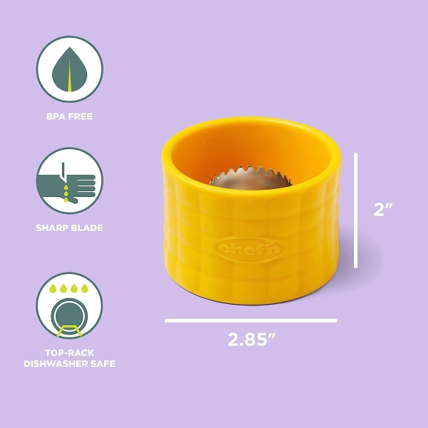 COB Maisskrellemaskin, Plast, Sitronfarge
