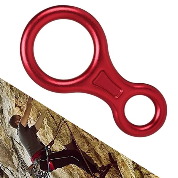 Udstyr til rappelling til klatring 8 nedfirere, sikkerhedsudstyr til udendørs rekreation KLB