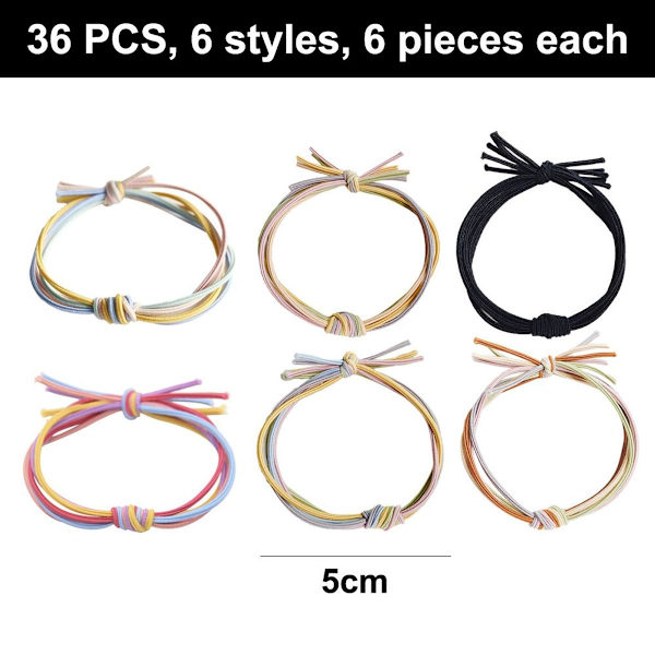 36 st hårsnoddar armband för kvinnor flickor hästsvanshållare KLB