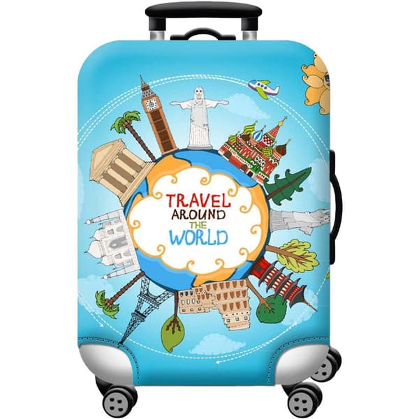 Resväska Skydd Elastiskt Skyddande Tvättbart Bagage Bagage Skydd