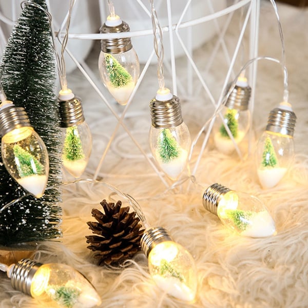 Juledekorasjon - LED batteridrevet boks for juledag KLB