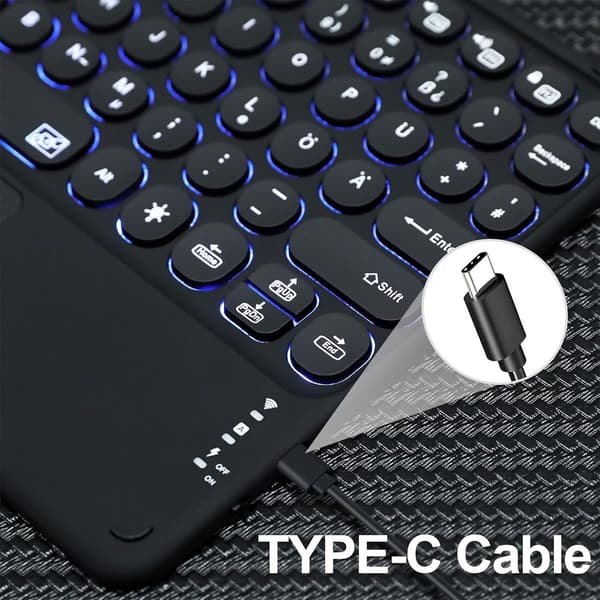 Trådlöst Bluetooth-tangentbord med inbyggd multi-touch styrplatta KLB