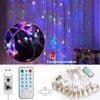 3X3M 300 LED lysgardin 8 lysmoduser musikk USB eventyrlys innendørs utendørs