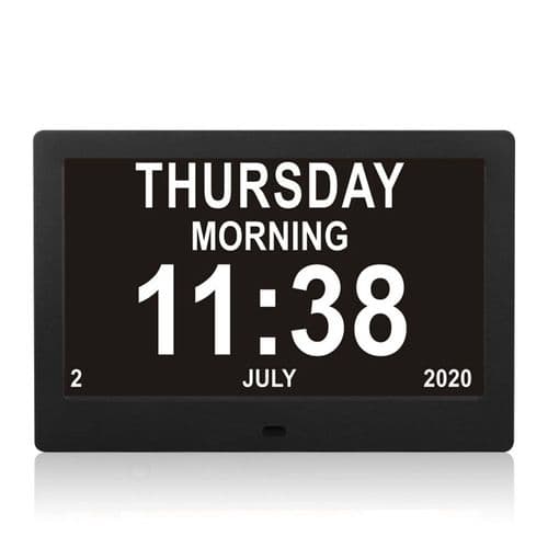 Senior Watch 8 tommers digital kalender og Senior Watch bildefunksjon -