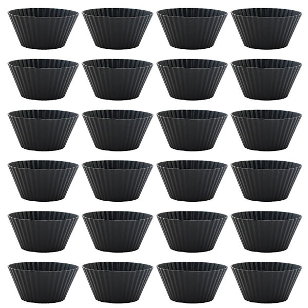 Silikone mini cupcake holder, mini cupcake forme, bagværk sort KLB
