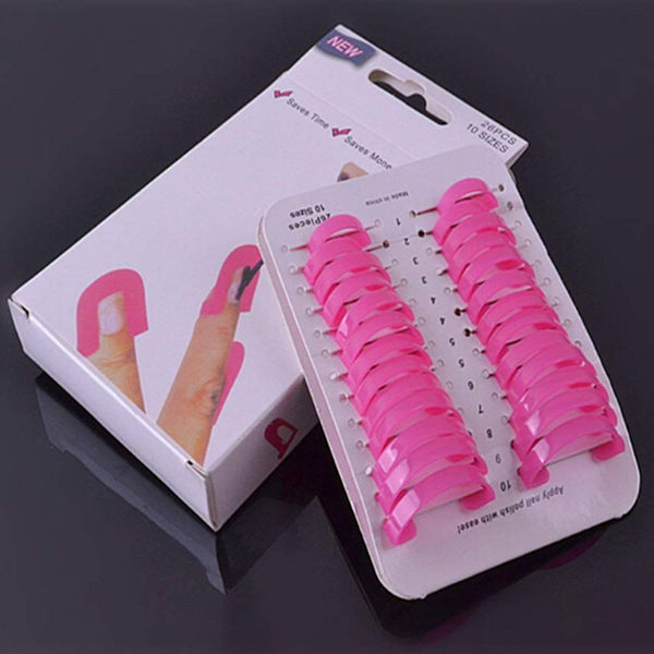 26PCS Återanvändbar Mjuk Plast Nagellack Stencil KLB