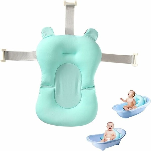 Babybadekar med skridsikker luftpude for sikker badning