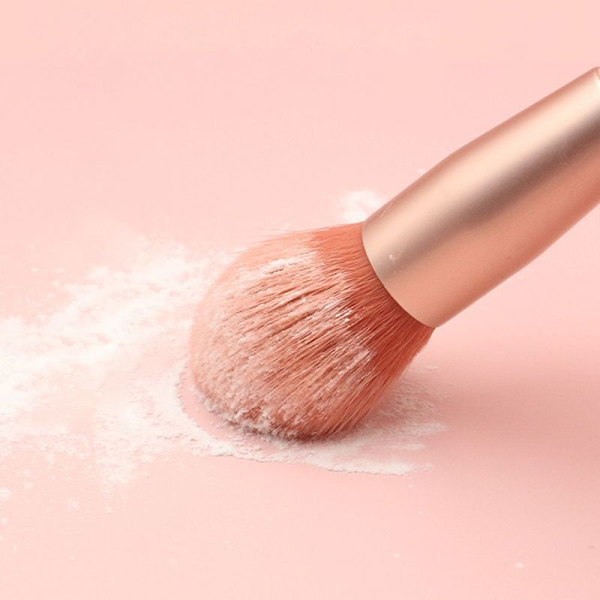 Makeupborste Set Reseborste Set Mini Bärbar Rosa