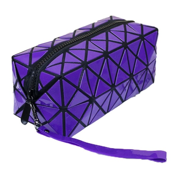Ljusande pennväska med stor kapacitet för case för lila KLB