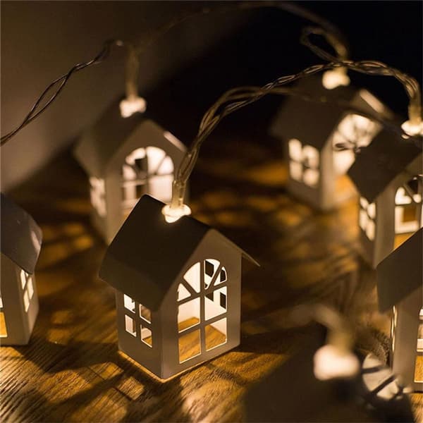 LED Julbelysning Liten Husform Stränglampor Jul KLB