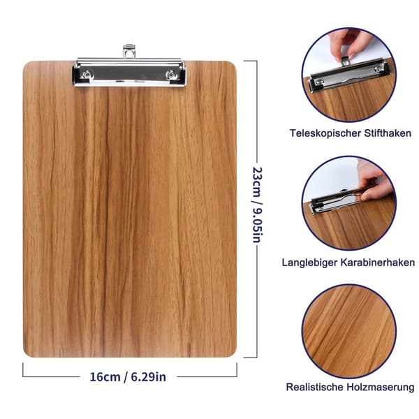 Klipsbræt / skriveplade / clipboard A5 4 stk. clipboards A5 elegance KLB