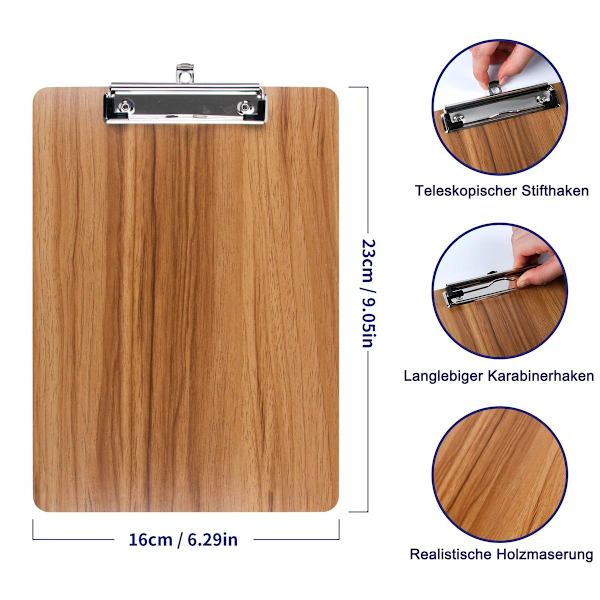 Klipsbrett / skrivebrett / klipsbrett A5 4 stk klipsbrett A5 elegance KLB
