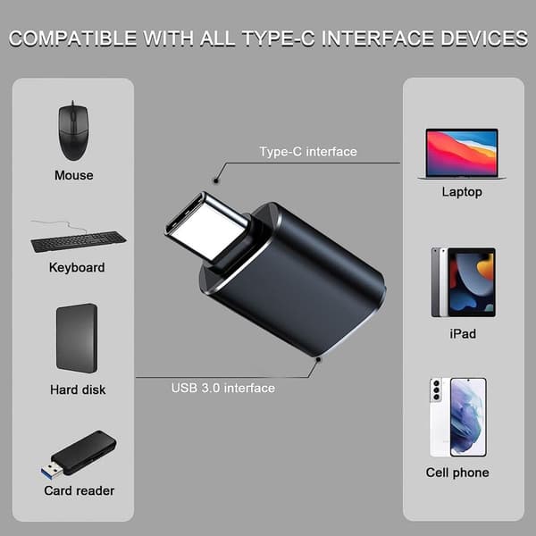USB-C - USB-sovitin, Type-C Thunderbolt OTG -muunnin, USB-C Type C