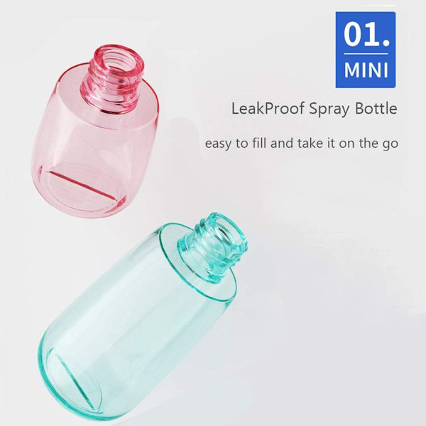 5 st Mist Spray Flaska Påfyllningsbar Reseförpackning med Lufttryckspump Plast Lee KLB