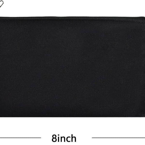 10-pack tomma DIY-hantverksväskor i canvas, pennfodral, tomma sminkväskor, 12-pack KLB