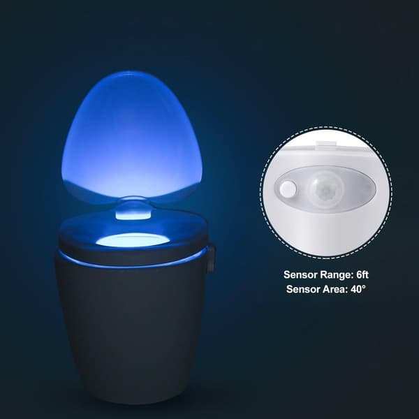 Toalettlampe, LED natlys sensor - bevægelsesbelysning KLB