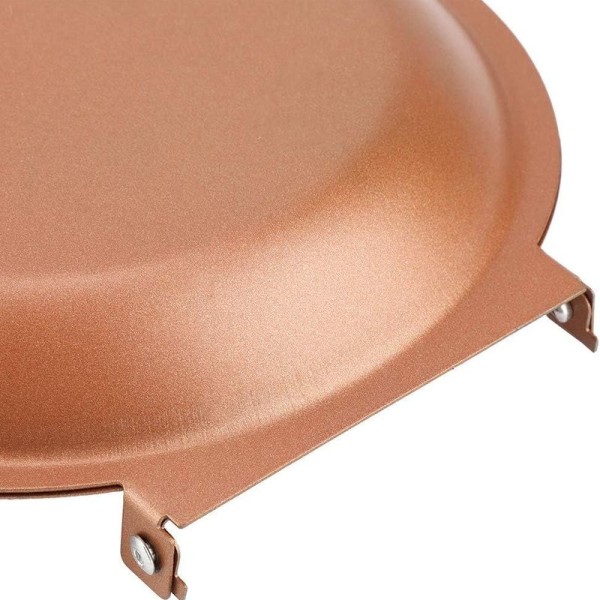 Dubbelsidig stekpanna, non-stick belagd, hopfällbar, för stekta ägg,