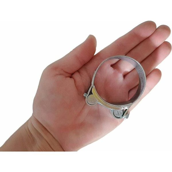 2-pack förstärkta slangklämmor för galvaniserade stålrör 52-55mm KLB