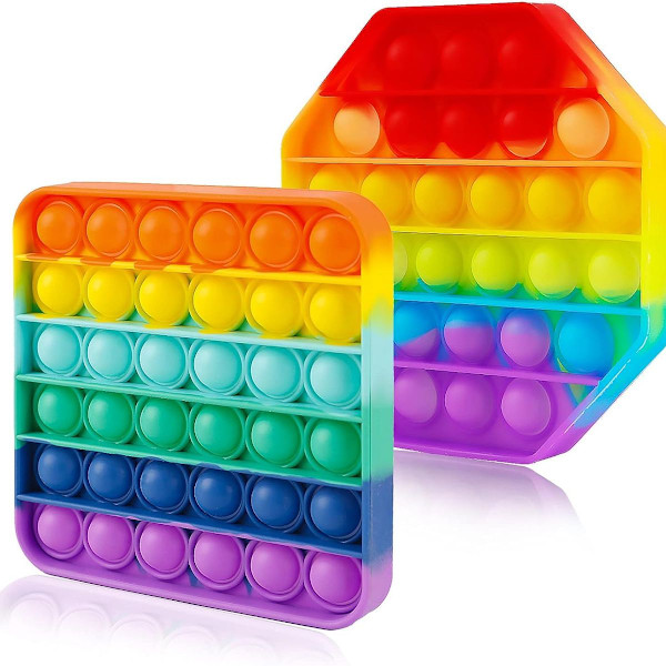 2 kpl Pop Bubble Push -fidget-leluja, Fidget S It Its Pack KLB