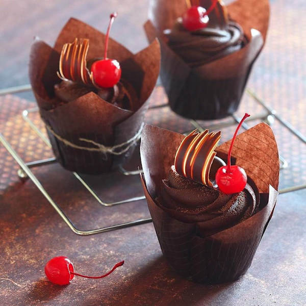 Xinzistar 150 stk. muffinforme papir tulipanform bageforme cupcake