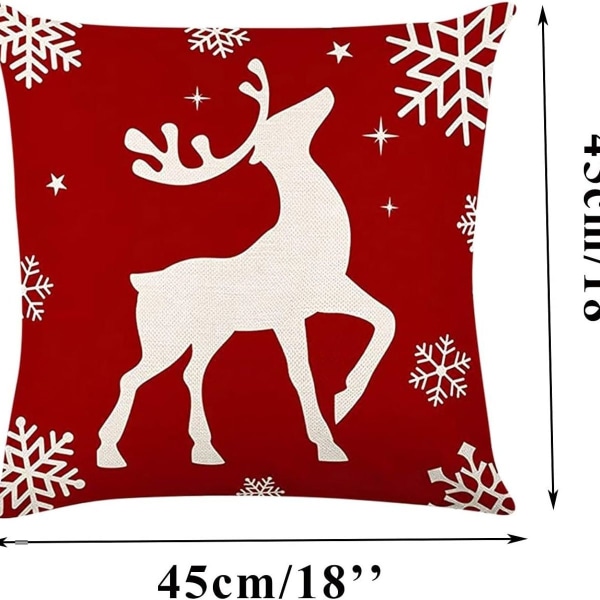 Coversolate Pynteputer 45x45 Juleputerputer, Sett med 4 KLB