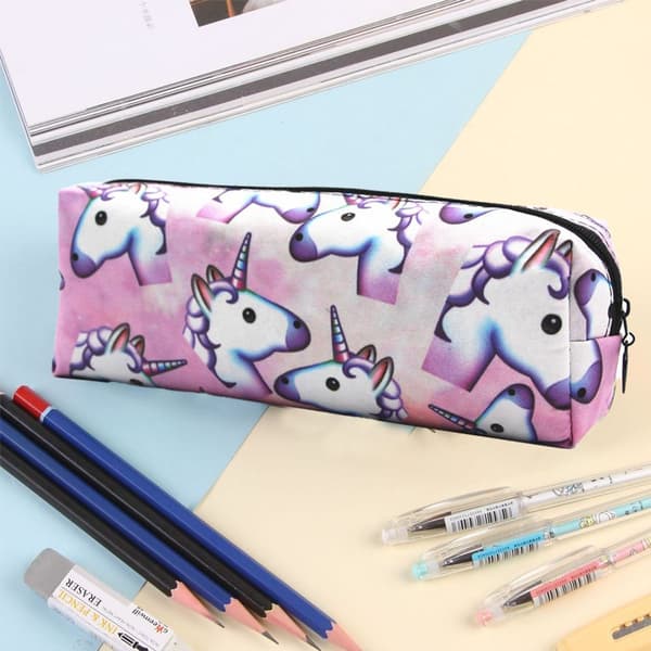 Canvas Pennfodral Pennväska Stationery Case Makeup Form 2 KLB