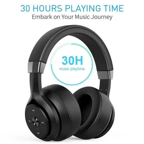 Aktiivinen melunvaimennus Bluetooth-kuulokkeet musta