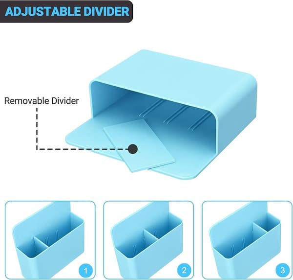 Magnetisk markørholder til whiteboard / køleskab / 1 stk blå