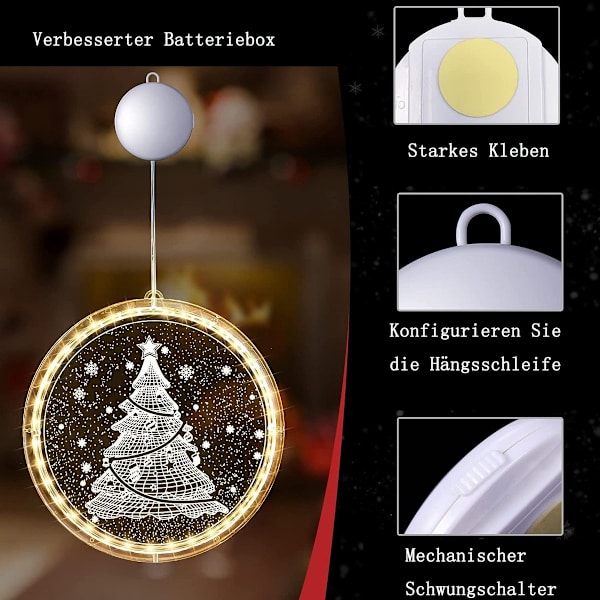 Jouluikkunavalot Sisätiloihin Uutuus Ripustettavat 3D-valot KLB
