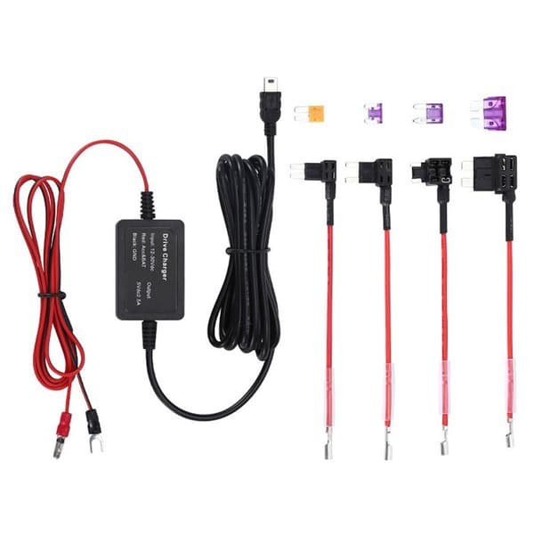 Dash Cam Hardwire Kit Mini USB Hard Wire Car Charger Cable Set 5V KLB:lle