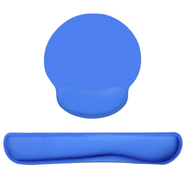 Musematte med håndleddstøtte, Memory Foam tastaturpute, Easy Blue
