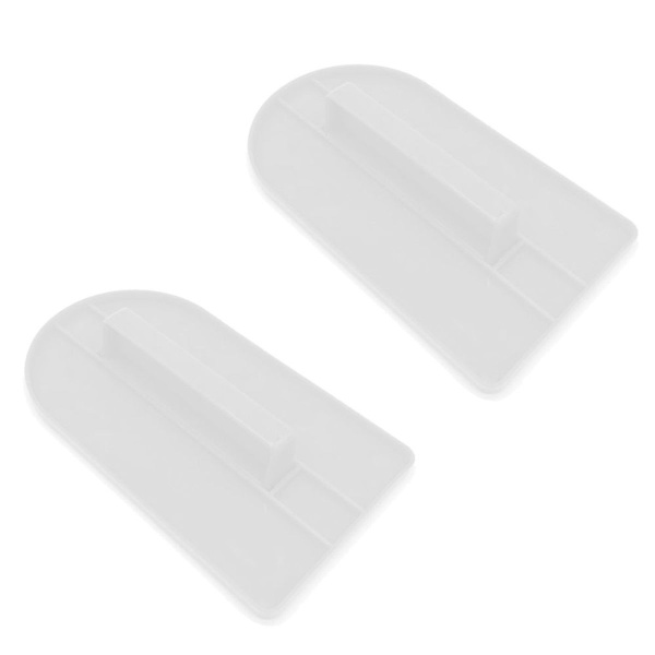 Piece Fondant Smoothing Tool Kakedekorering Smoother Polisher Hvit KLB