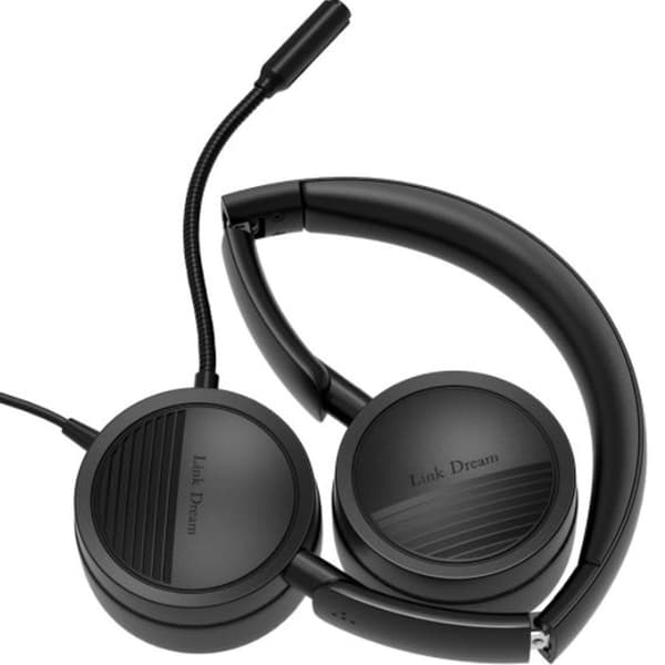 PC-headset med mikrofon USB/3,5 mm forretningsheadset støyreduksjon, klar KLB