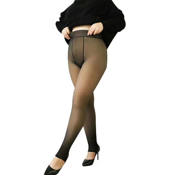 Falske gjennomsiktige varme tights leggings full lengde sokker KLB