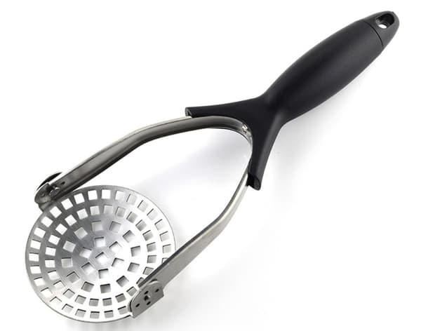 Kartoffelmoser i rustfrit stål - Sort