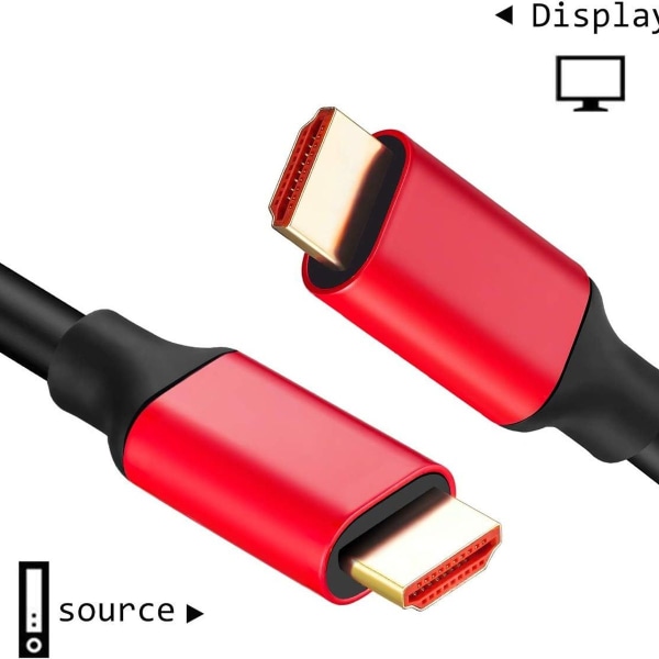 4K HDMI-kabel 10ft, HDMI till HDMI stöder Fast Ethernet 10ft KLB
