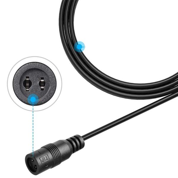Universell 12W AC/DC-adapter med 8 DC-kontakter,