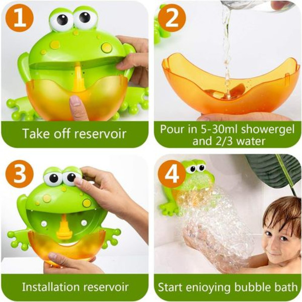 Bubbelbadleksak Groda Bubbelbadleksak Barn Stapelbara Koppar Bubbelmaskin Se