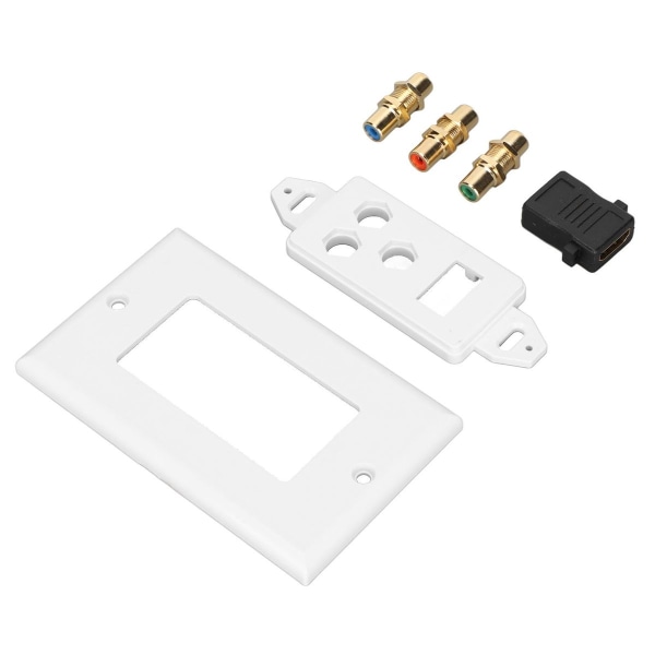 3RCA seinään asennettava litteä HD Multimedia Interface 4K Ultra HD AV KLB