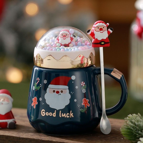 Kahvikupit, joulukupit, söpö joulukahvikuppi, tyyli 4