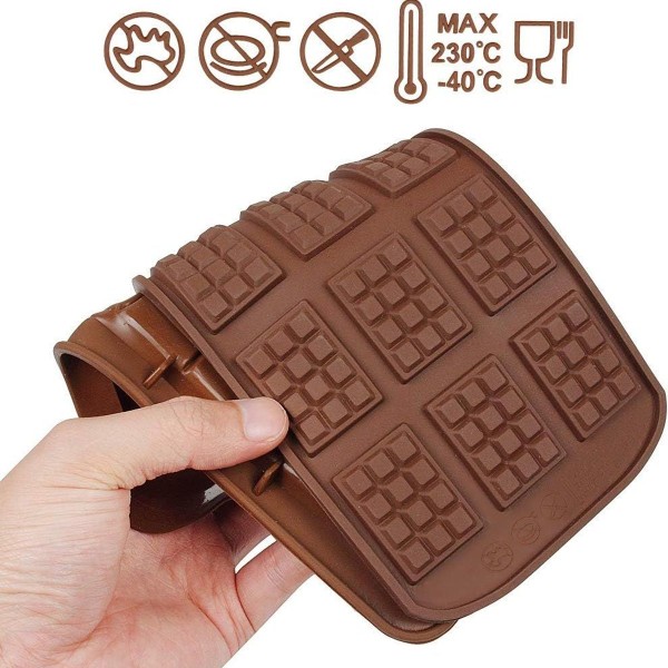 Pakke med non-stick silikone chokoladeforme
