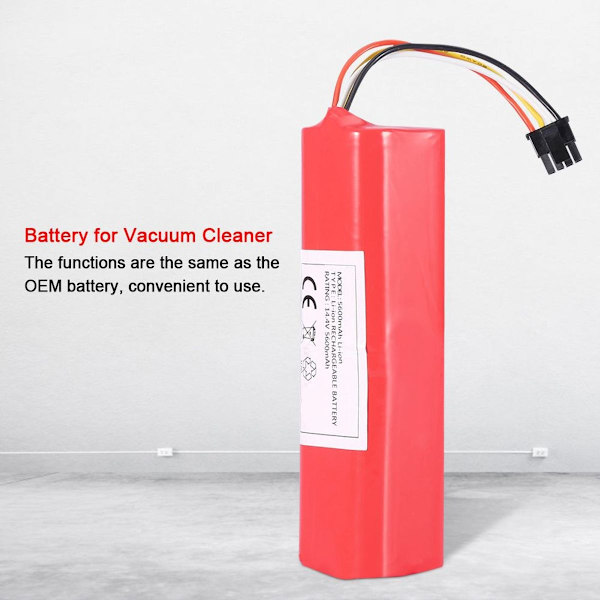 5600mAh 14,4V litiumbatteri för Mi Robot Vacuum Cleaner KLB